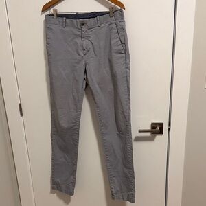 Perry Ellis Light Gray Slim Chino Pants